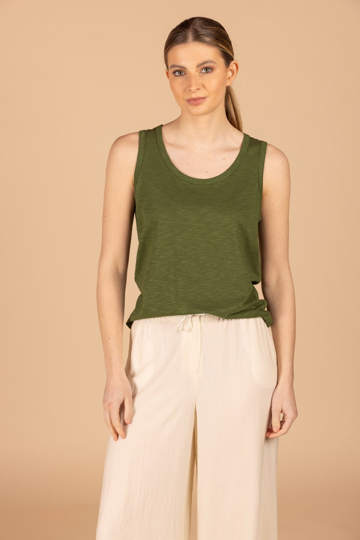 TOP SANS MANCHES EN JERSEY (9049) - Four Roses