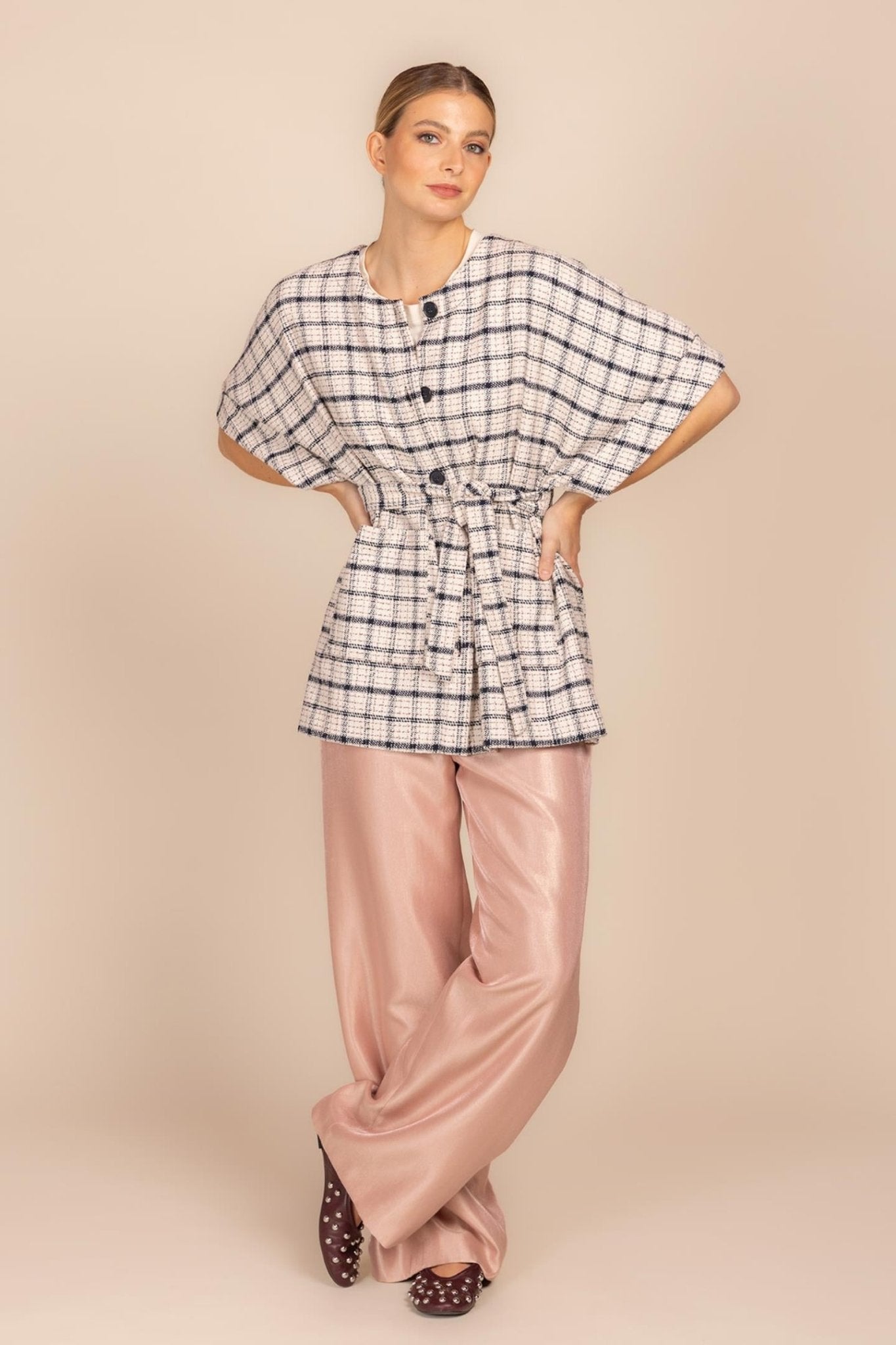 OVERSIZED JAS TWEED (9099) - Four Roses