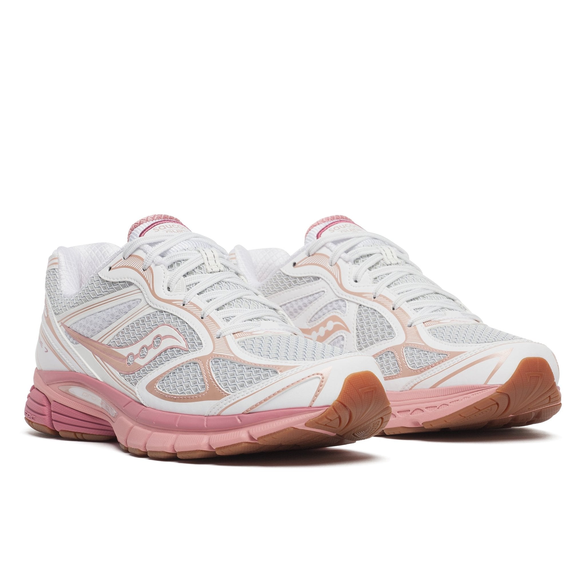 SAUCONY - PROGRID 7 - WHITE/PEACH - Four Roses