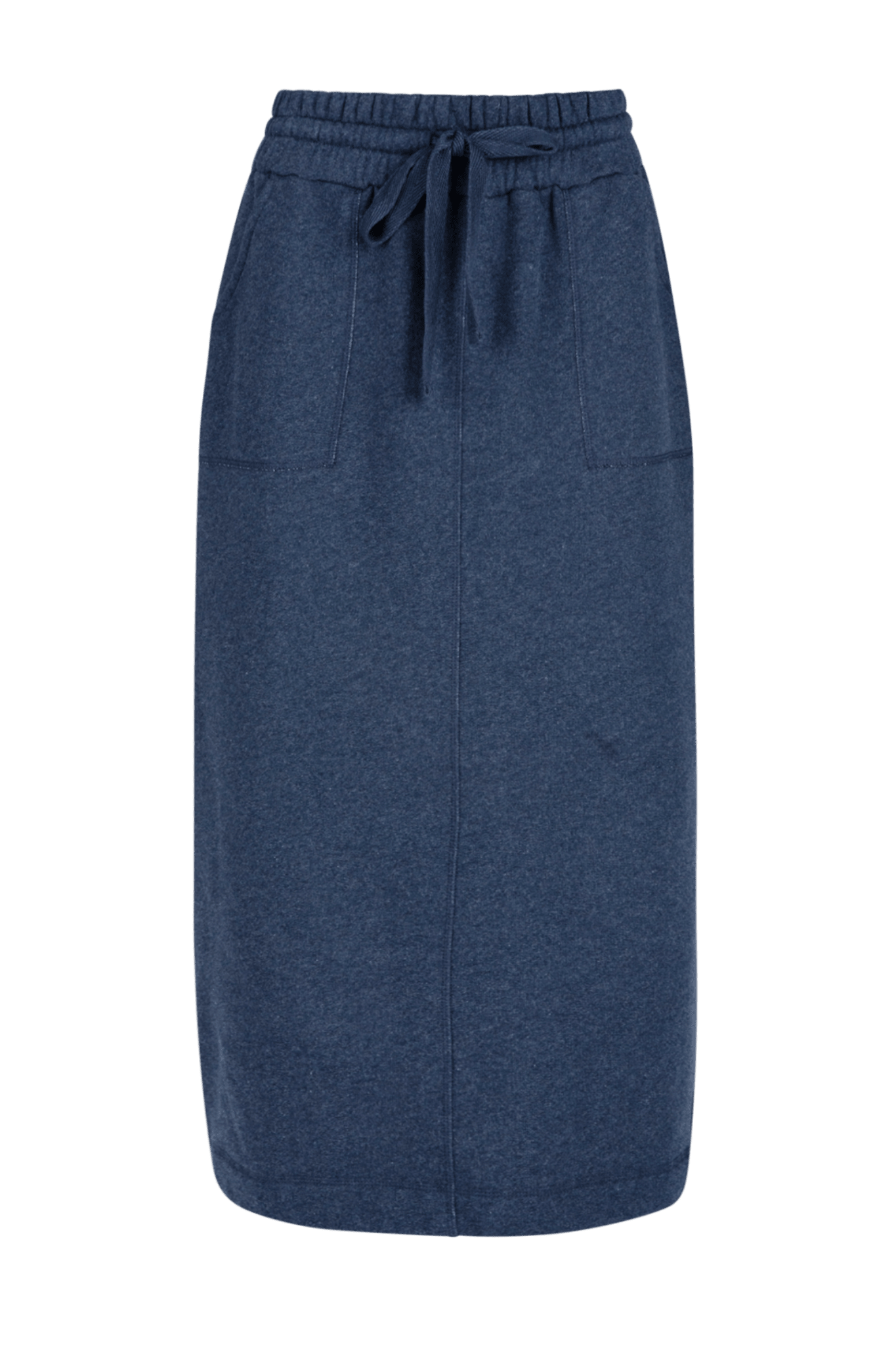 SPORTIEVE NAVY MIDI-ROK IN MOLLETON (9555) - Four Roses