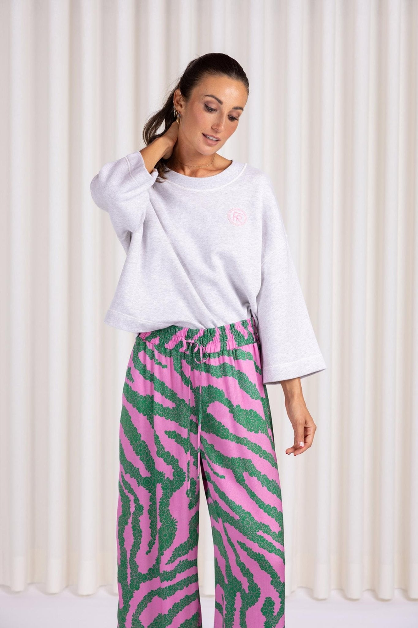 SWEATER WITH THREE-QUARTER SLEEVES (9044) - Four Roses