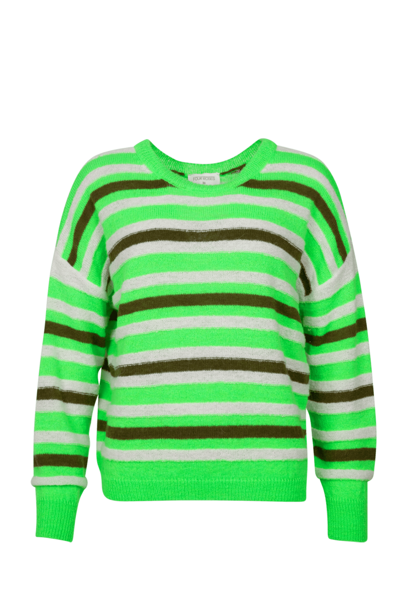 SWEATER MET FIJNE ACCENTSTREPEN (9027) - Four Roses