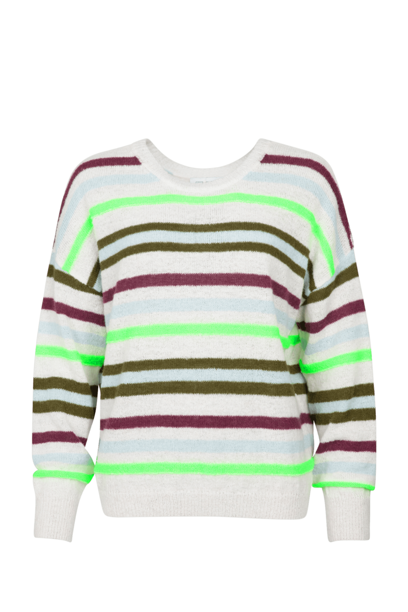 SWEATER MET FIJNE ACCENTSTREPEN (9027) - Four Roses