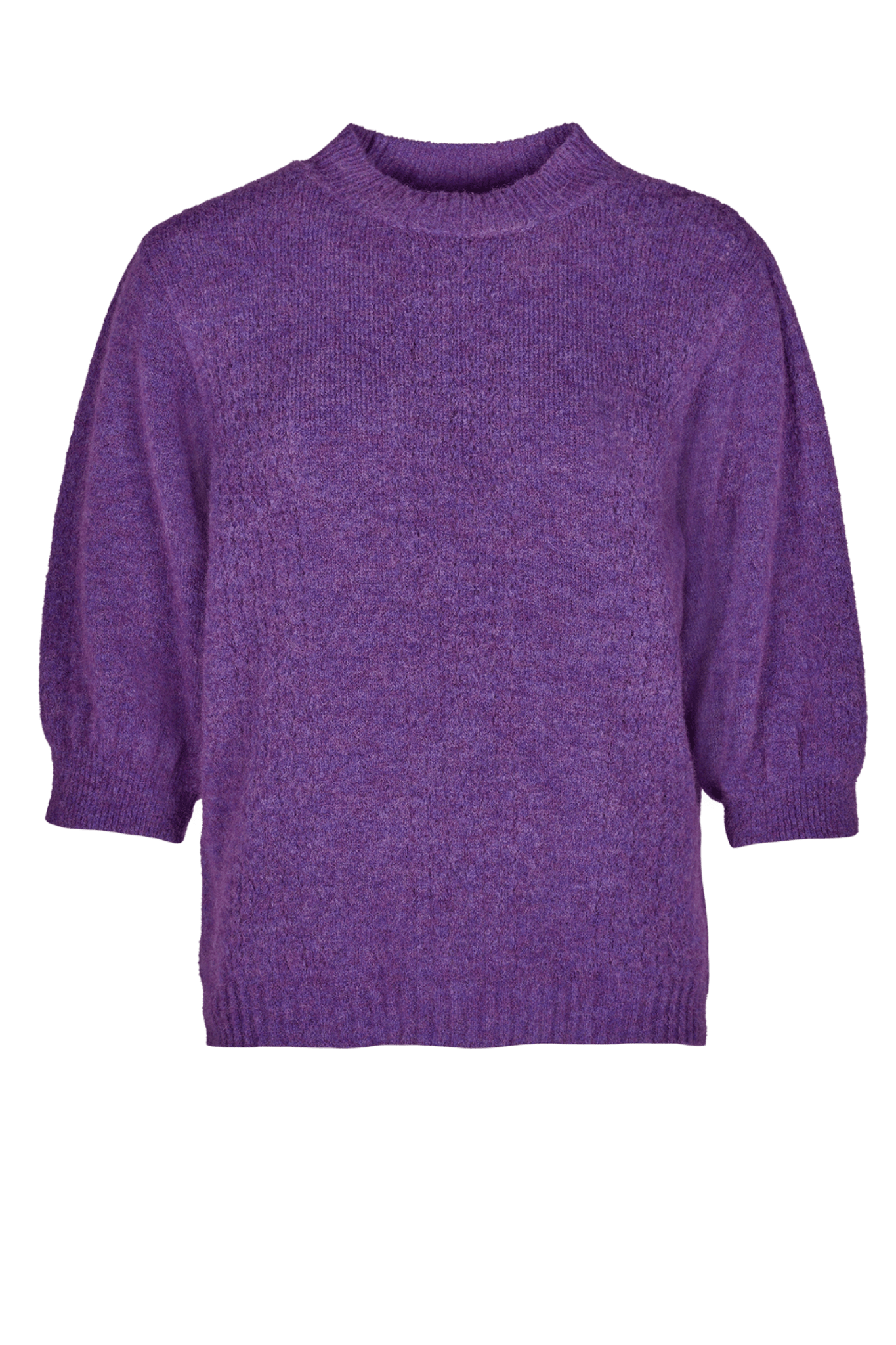SWEATER MET KORTE MOUW EN FANTASIESTEEK (8563) - Four Roses