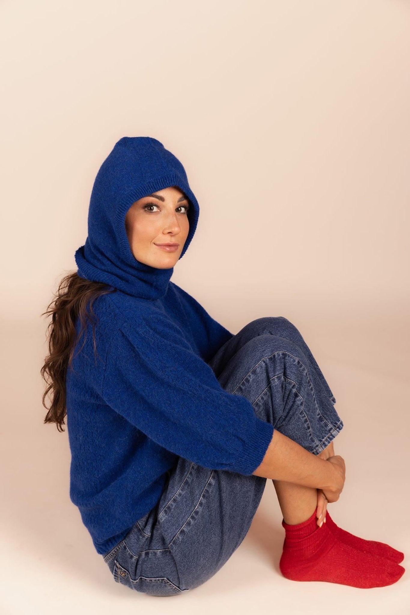 SWEATER MET KORTE MOUW EN FANTASIESTEEK (8563) - Four Roses