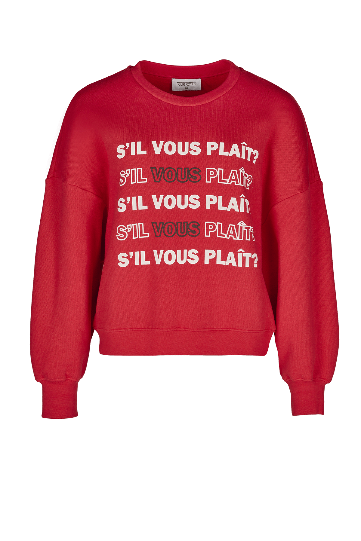 SWEATER "S'IL VOUS PLAIT" (8549) - Four Roses