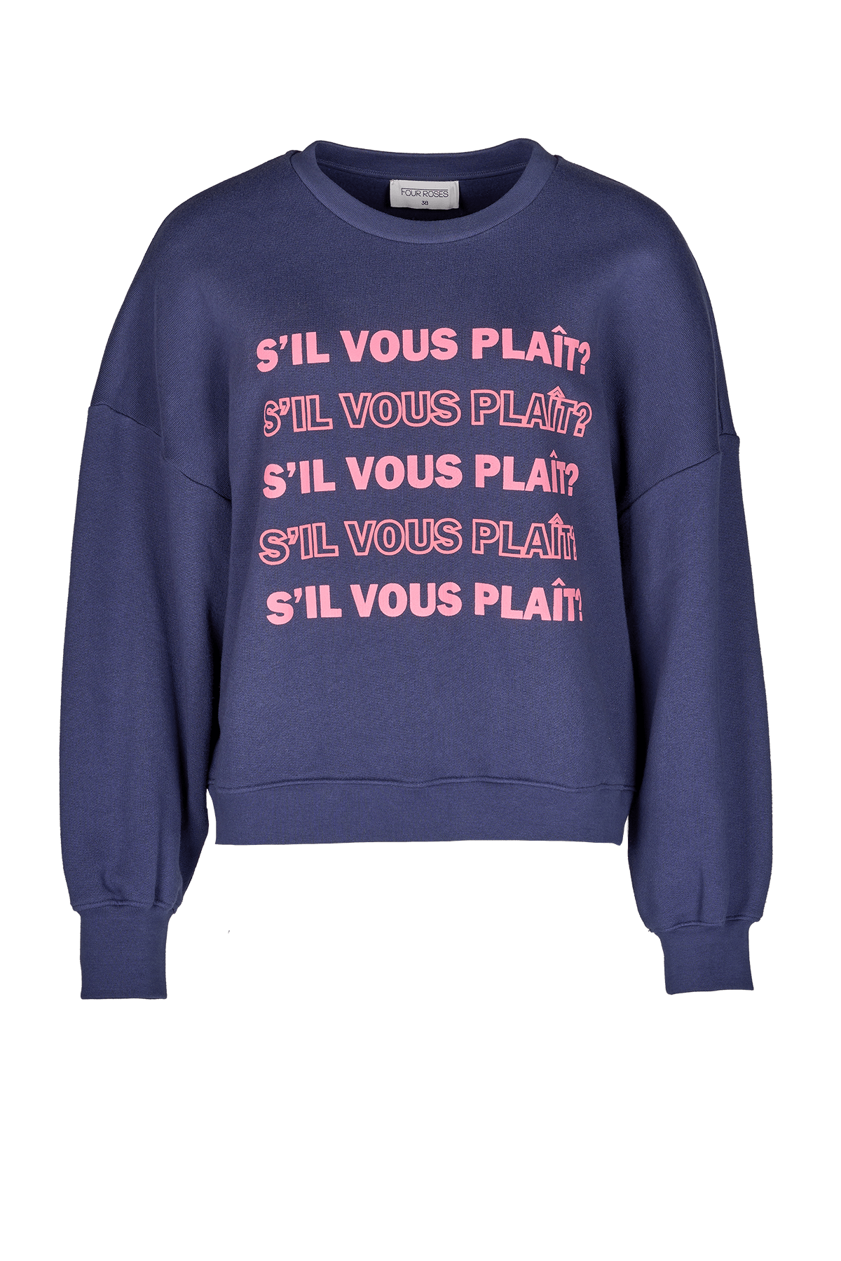 SWEATER "S'IL VOUS PLAIT" (8549) - Four Roses