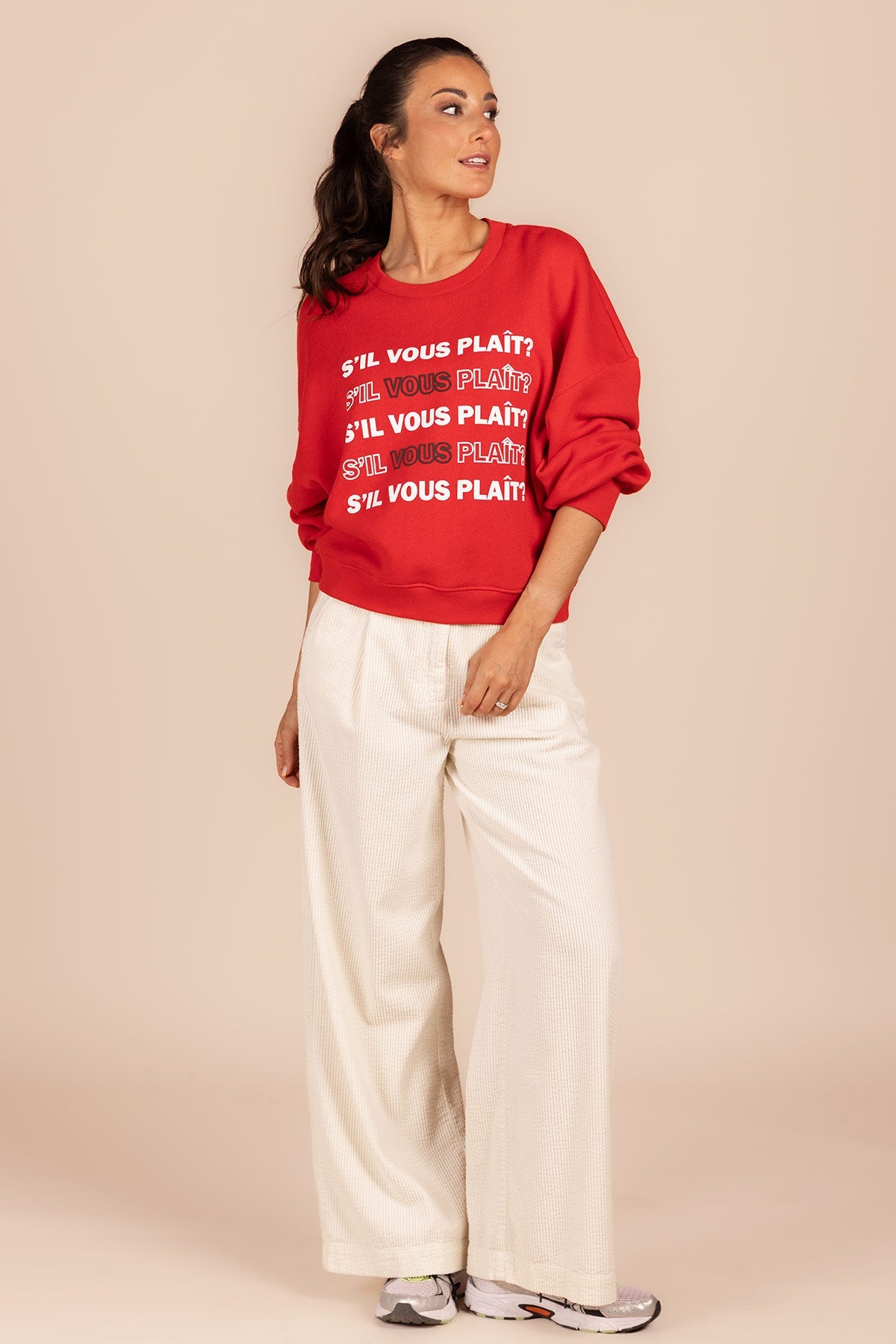 SWEATER "S'IL VOUS PLAIT" (8549) - Four Roses