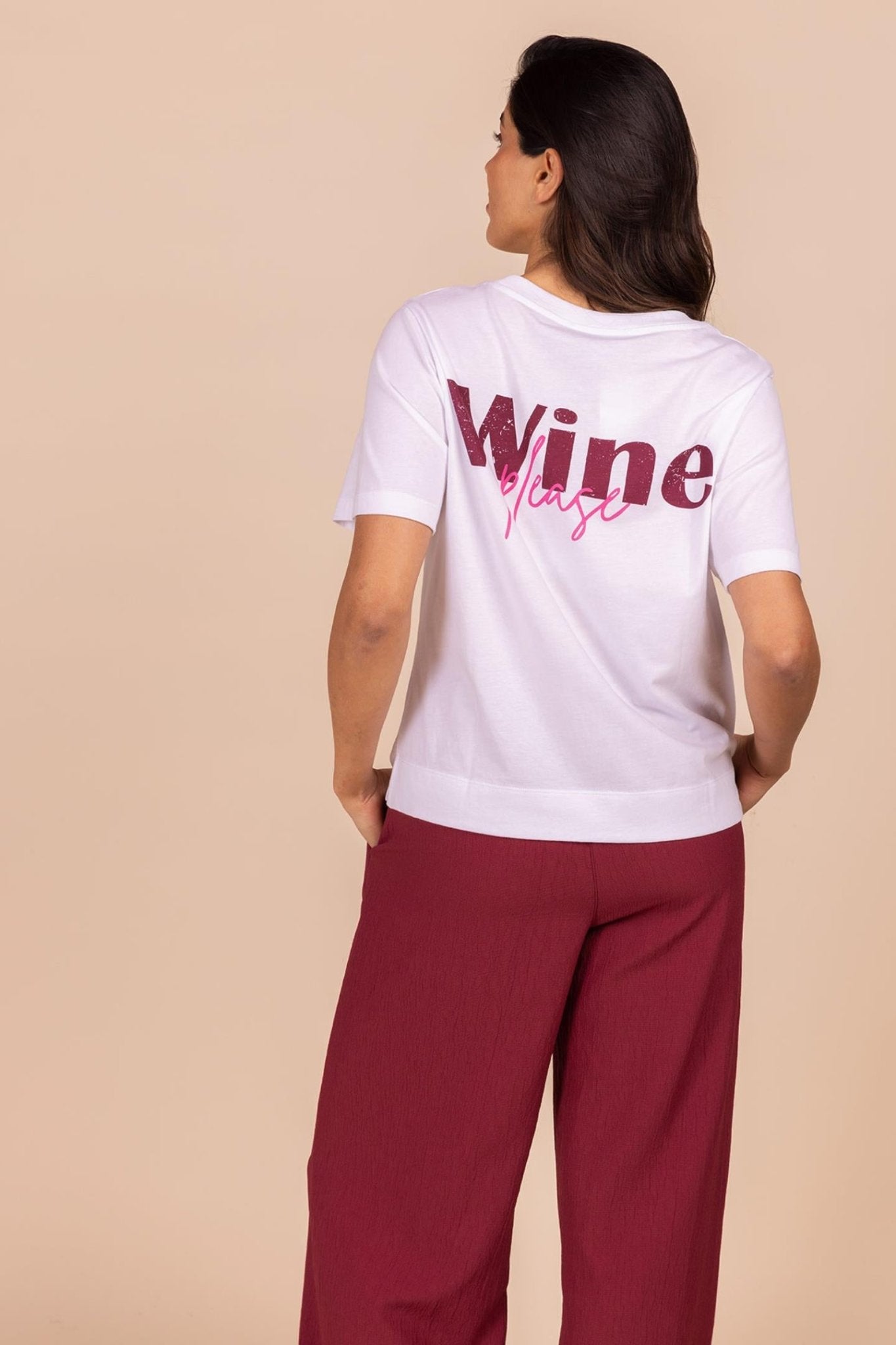 T - SHIRT "WINE PLEASE" (8547) - Four Roses