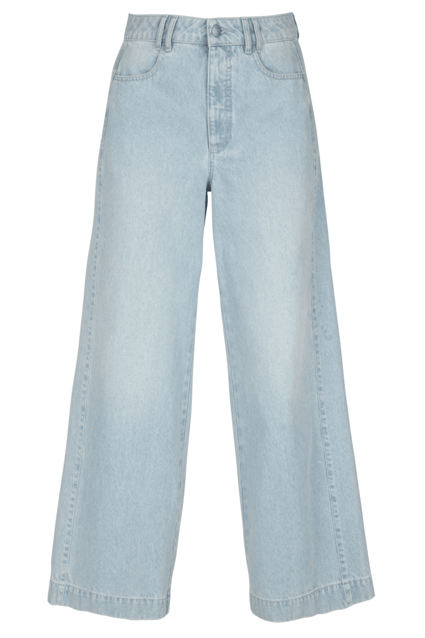 PANTALON LARGE EN DENIM CLAIR (9014) - Four Roses
