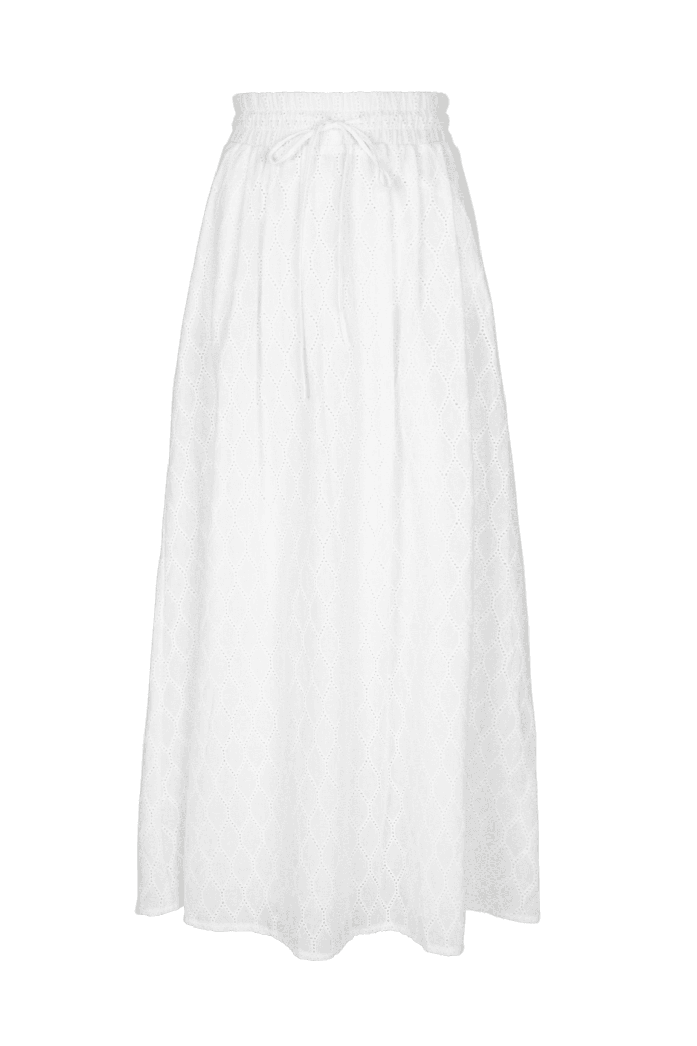 WIDE SKIRT IN BRODERIE ANGLAISE (9085) - Four Roses