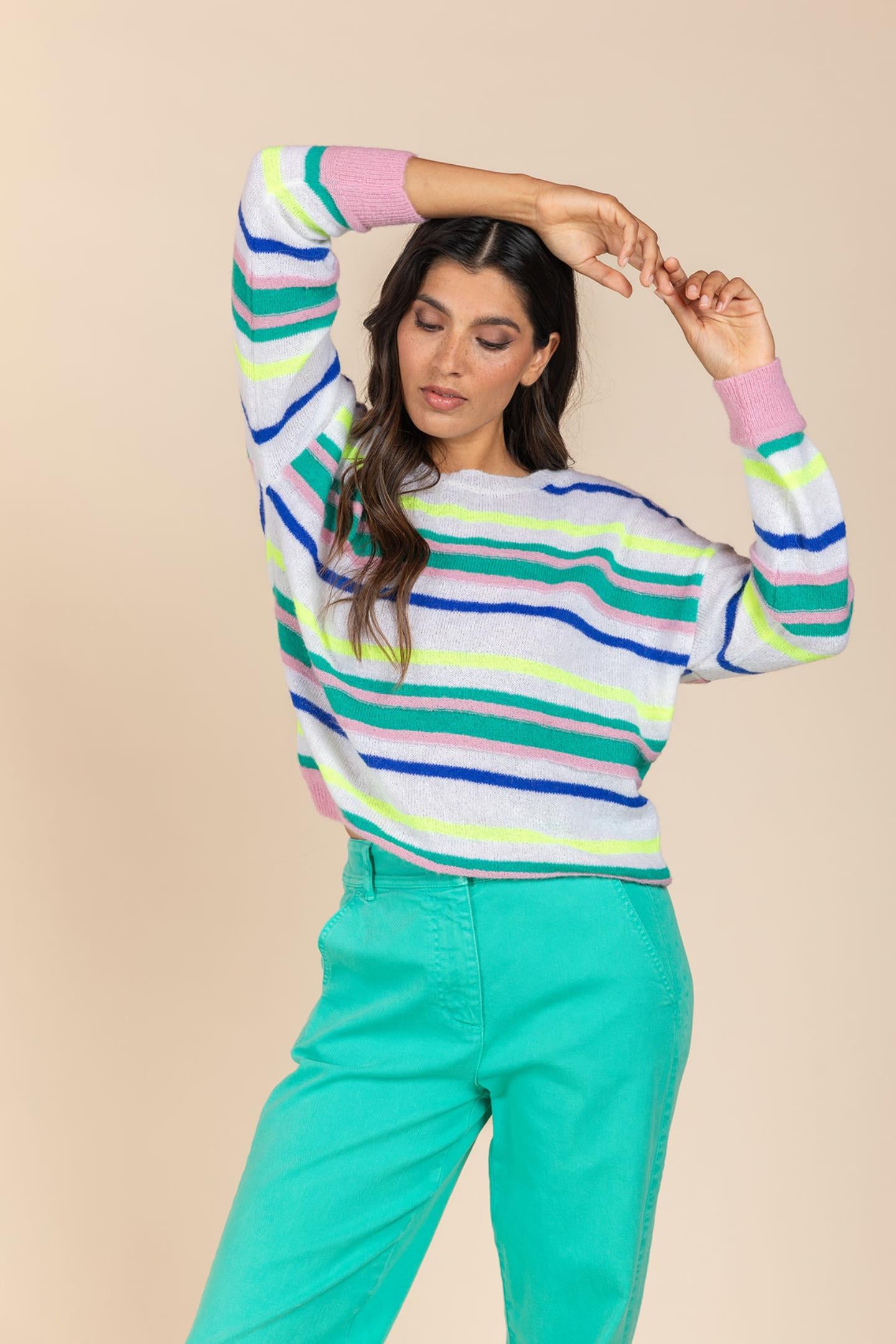 SWEATER MULTICOLOR STREEP (8058)