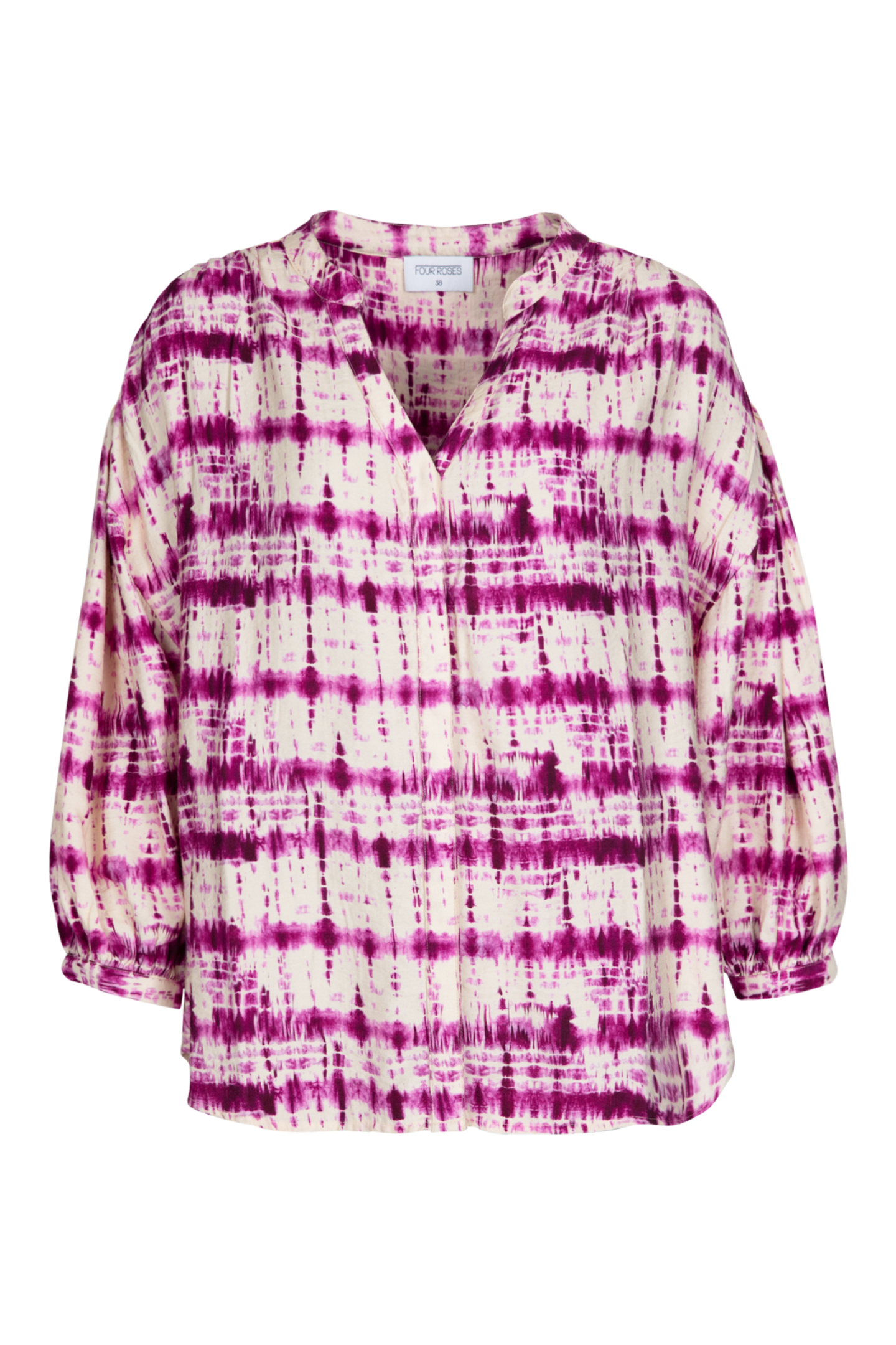 OVERSIZED BLOUSE MET TIE DYE PRINT (8068)