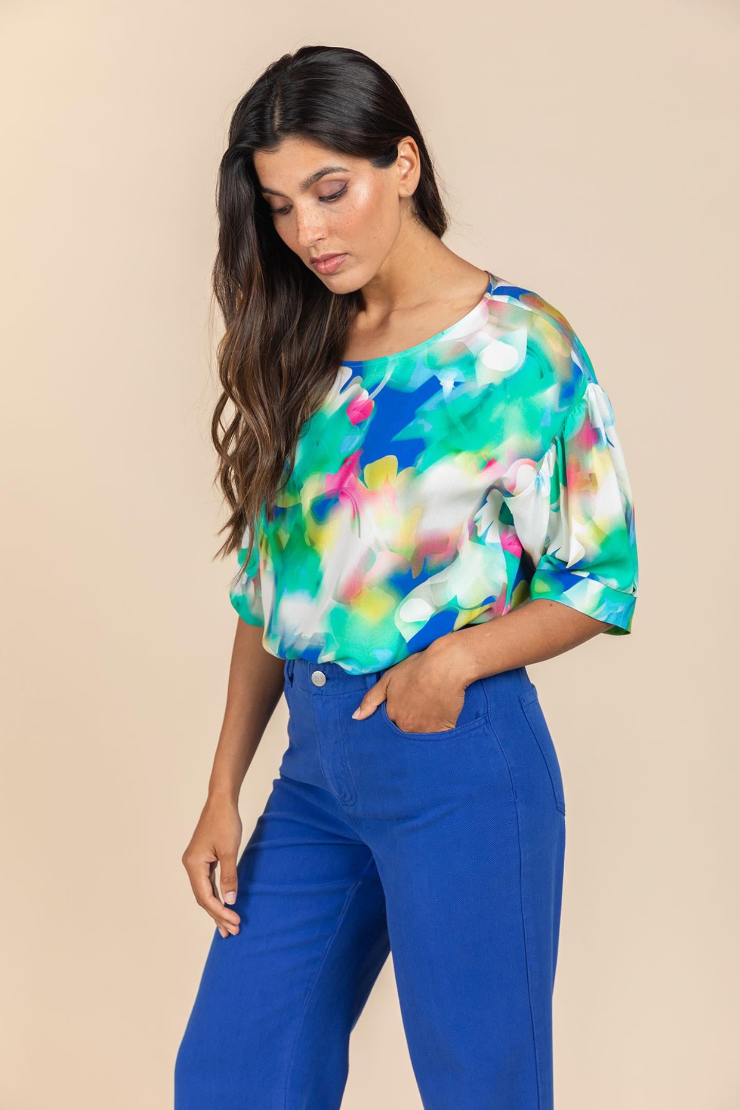 BLOUSE IN MULTICOLOR (8087)