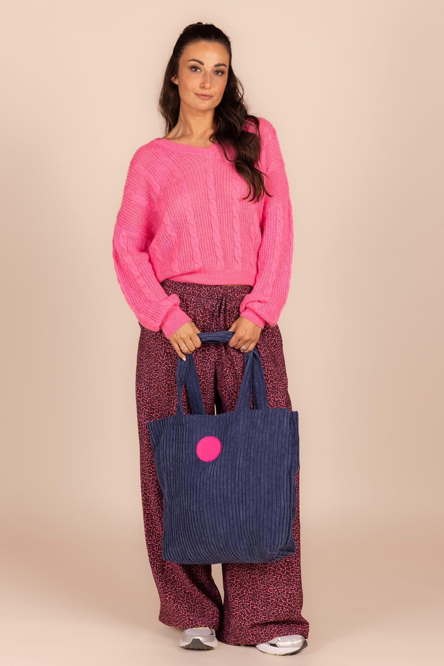 COMFY BROEK ROZE LEOPARD (8670)