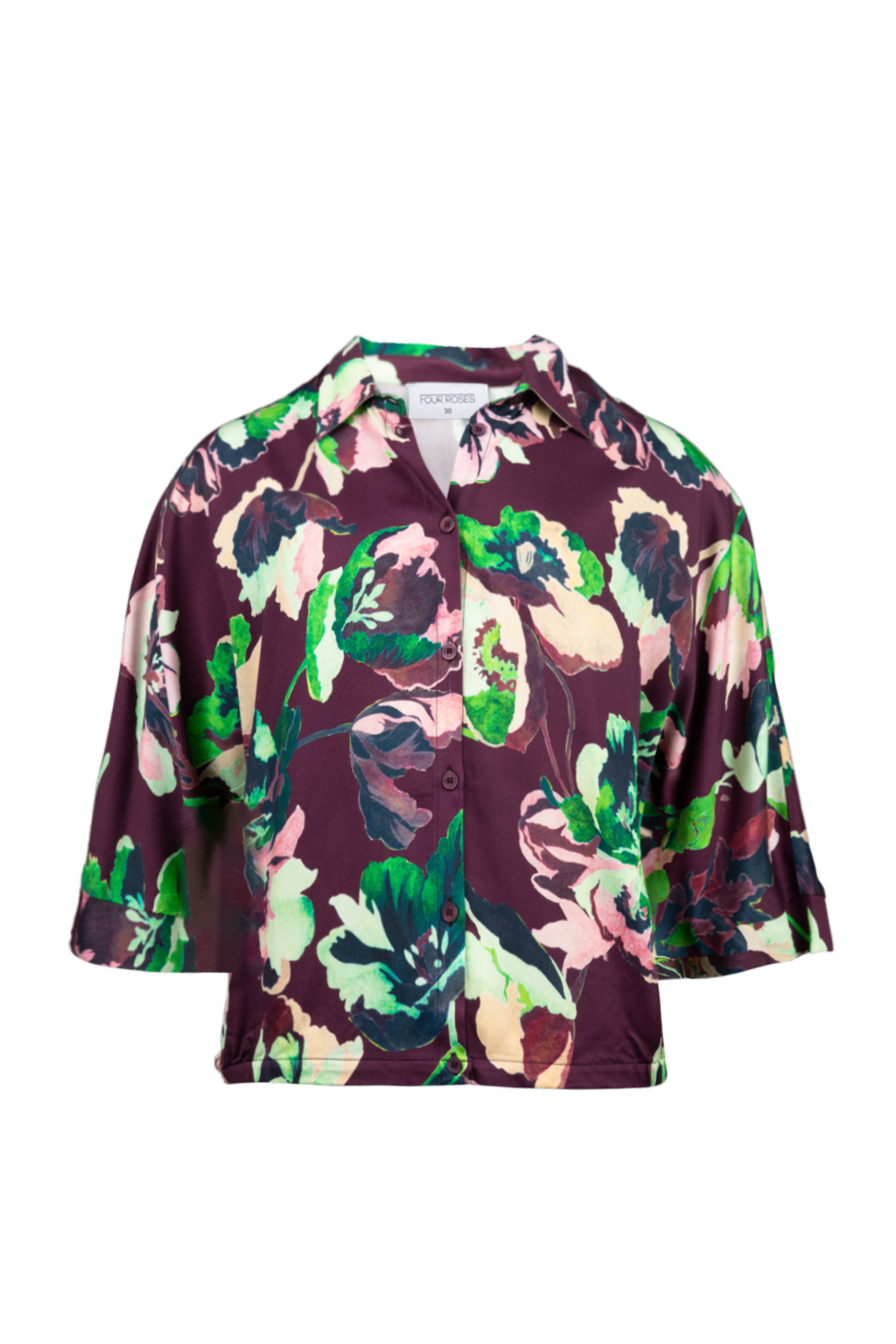 BLOUSE MET MULTICOLOR BLOEMENPRINT (9574) - Four Roses