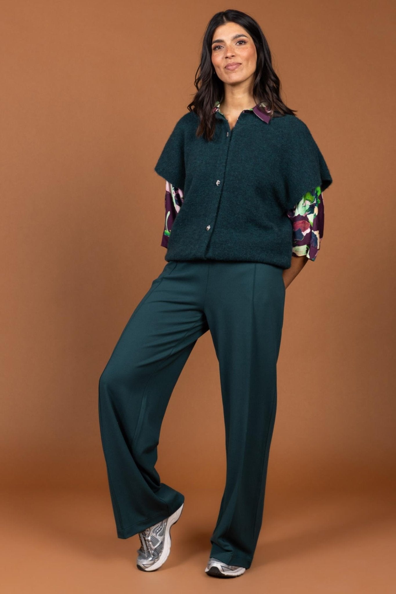 BLOUSE MET MULTICOLOR BLOEMENPRINT (9574) - Four Roses