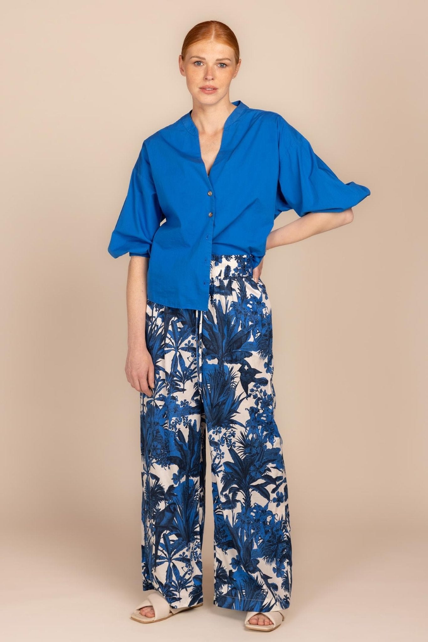 BLOUSE MET POFMOUW (9001) - Four Roses