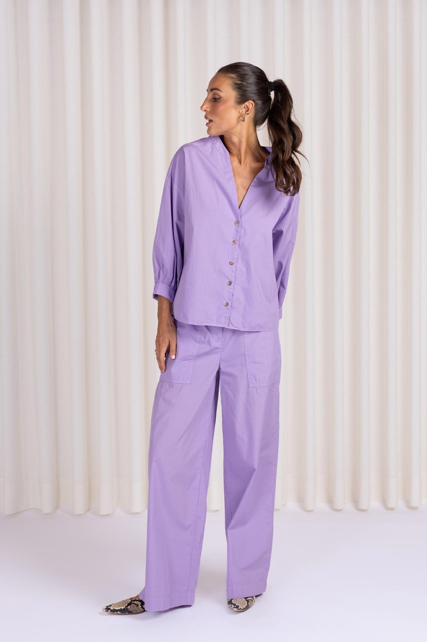 BLOUSE MET POFMOUW (9001) - Four Roses