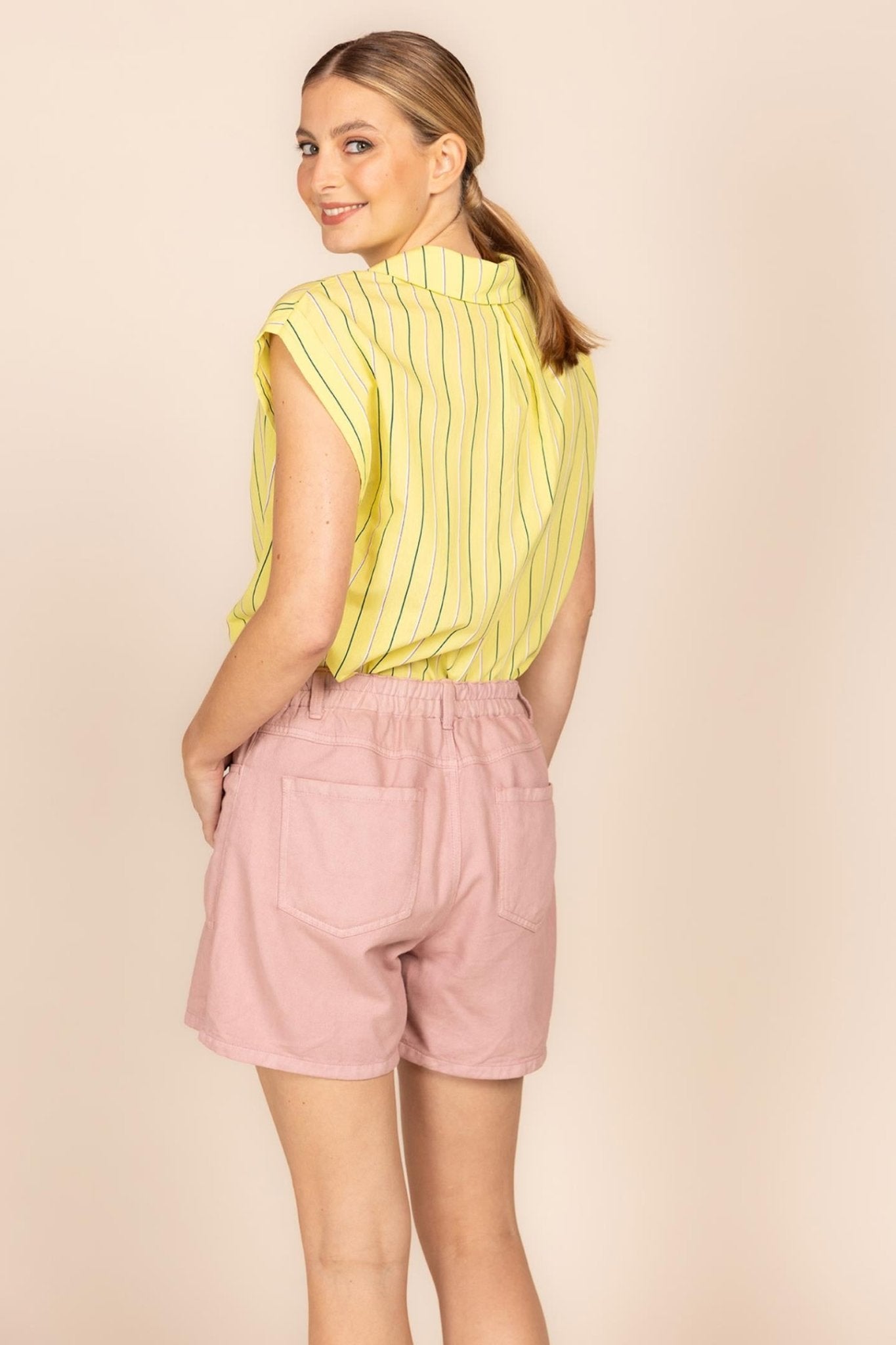 BLOUSE MET STREEPDESSIN (9123) - Four Roses