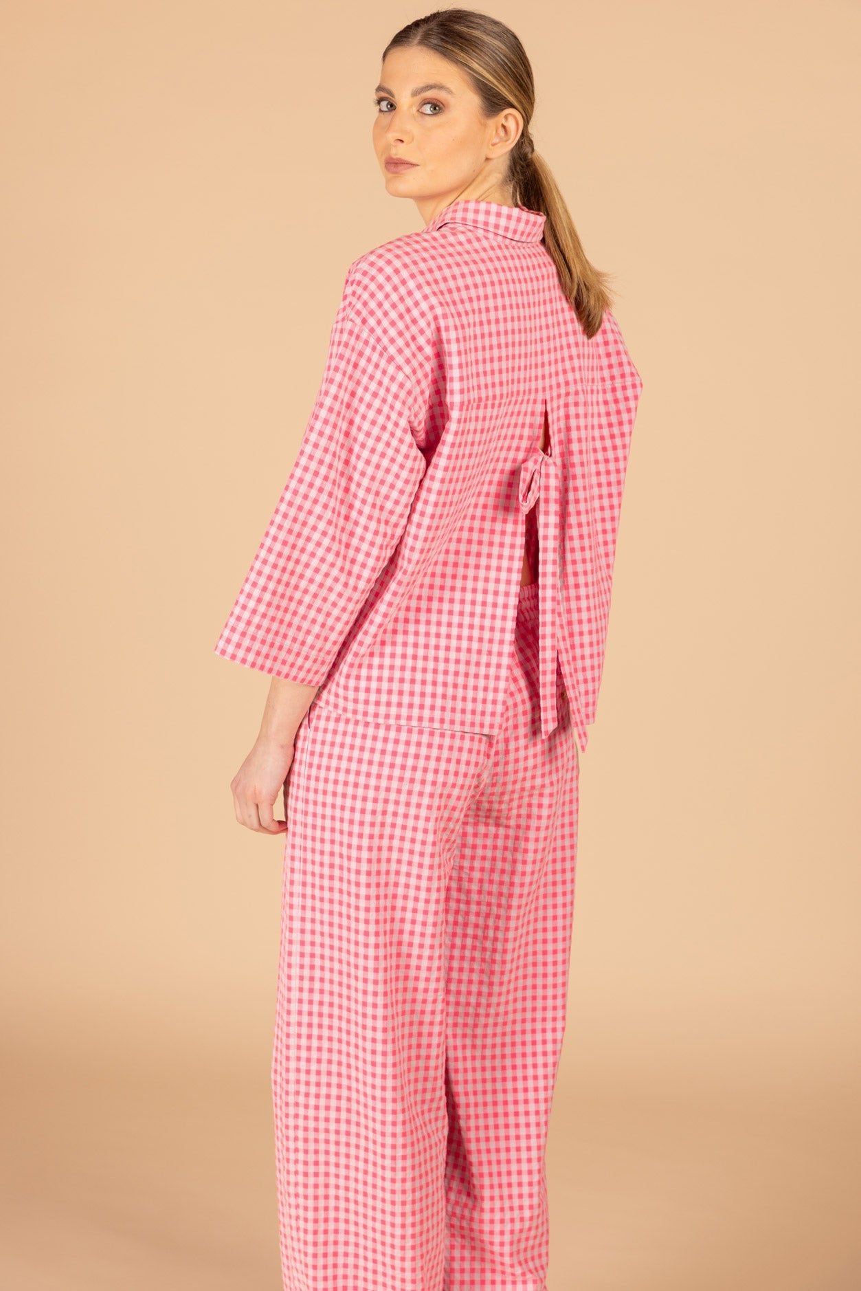 CHEMISIER À NOEUD (C9132) - Four Roses