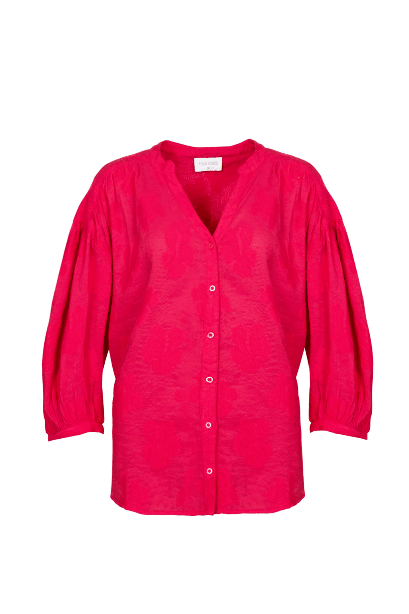 BLOUSE MET SUBTIEL BLOEMMOTIEF (9040) - Four Roses