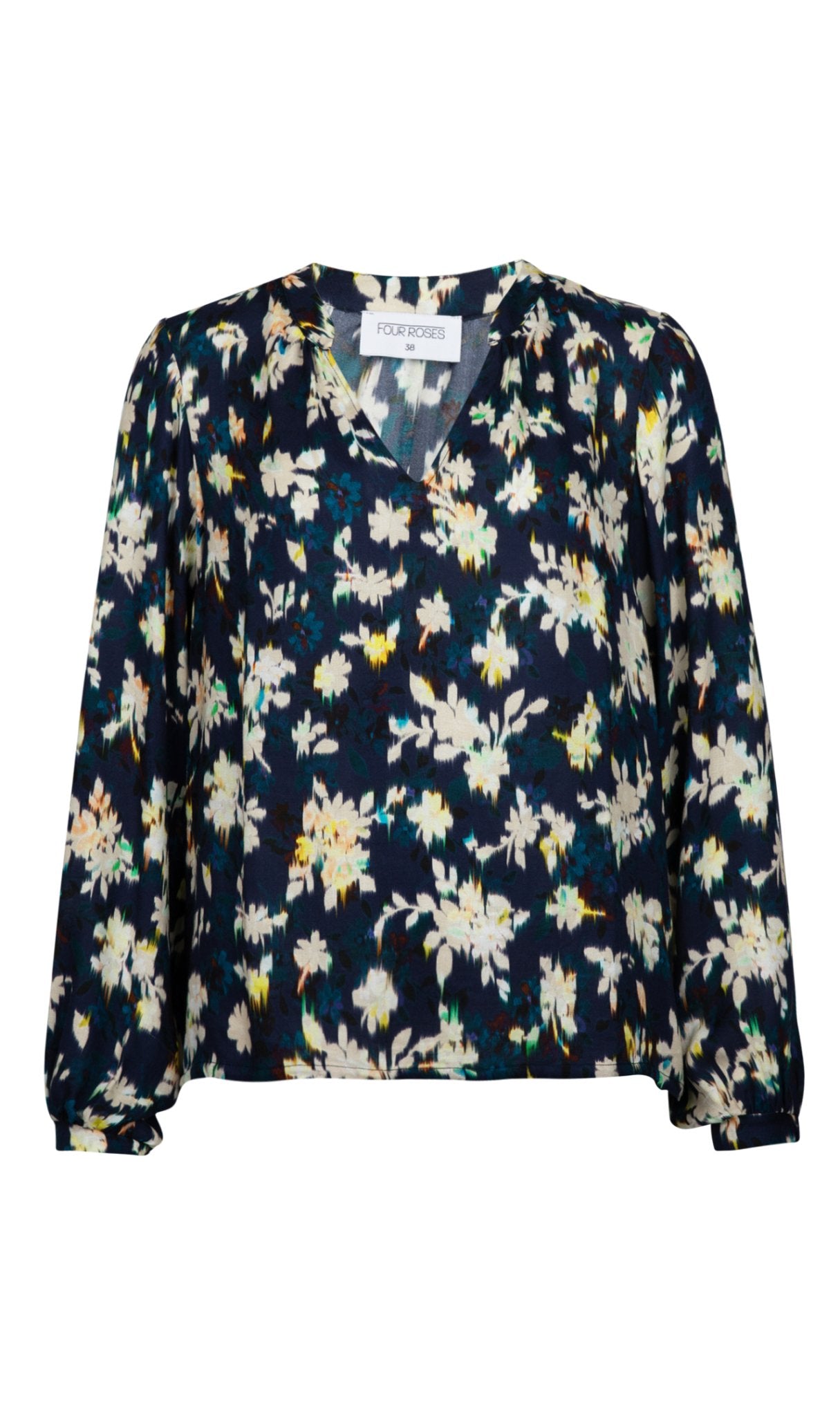 BLOUSE MET SUBTIELE BLOEMENPRINT (7559) - Four Roses