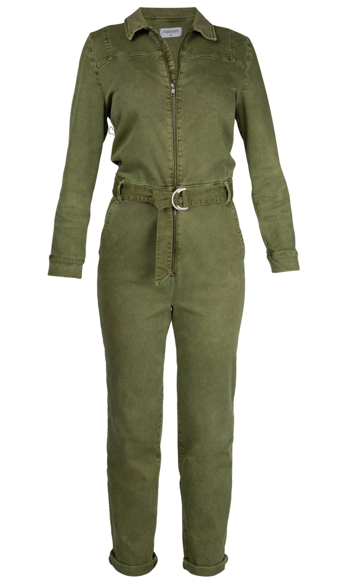 BOILERSUIT IN STRETCH DENIM (7517) - Four Roses