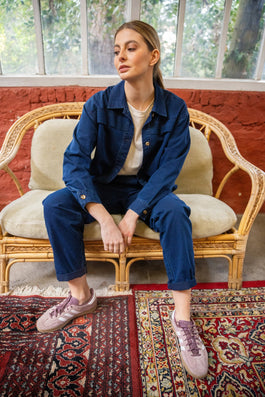 BROEK IN BLAUWE DENIM (9149) - Four Roses