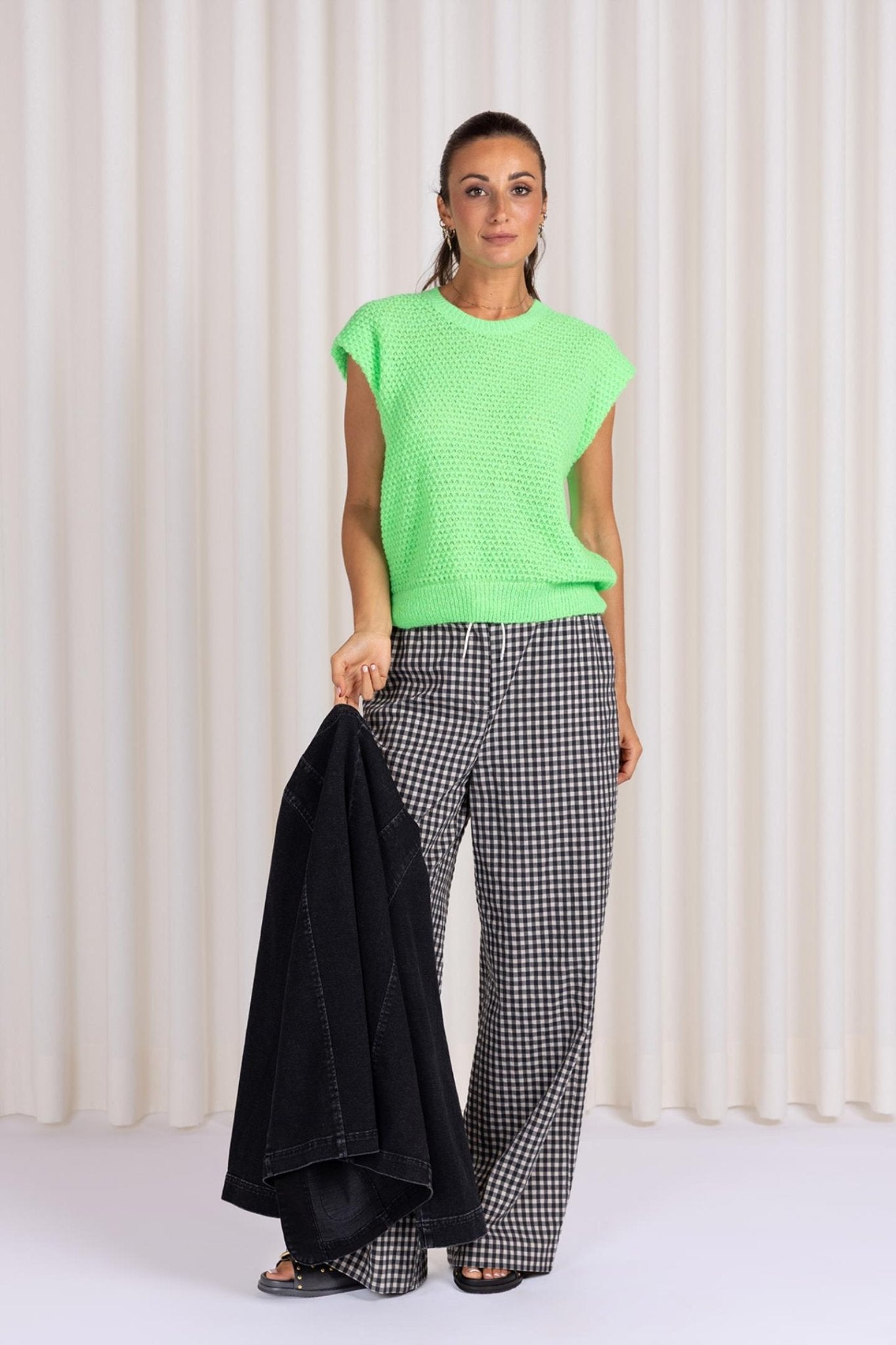 CHECKED TROUSERS (9079) - Four Roses