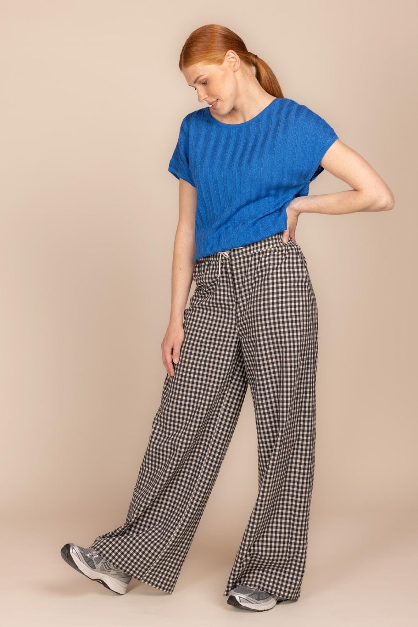 CHECKED TROUSERS (9079) - Four Roses