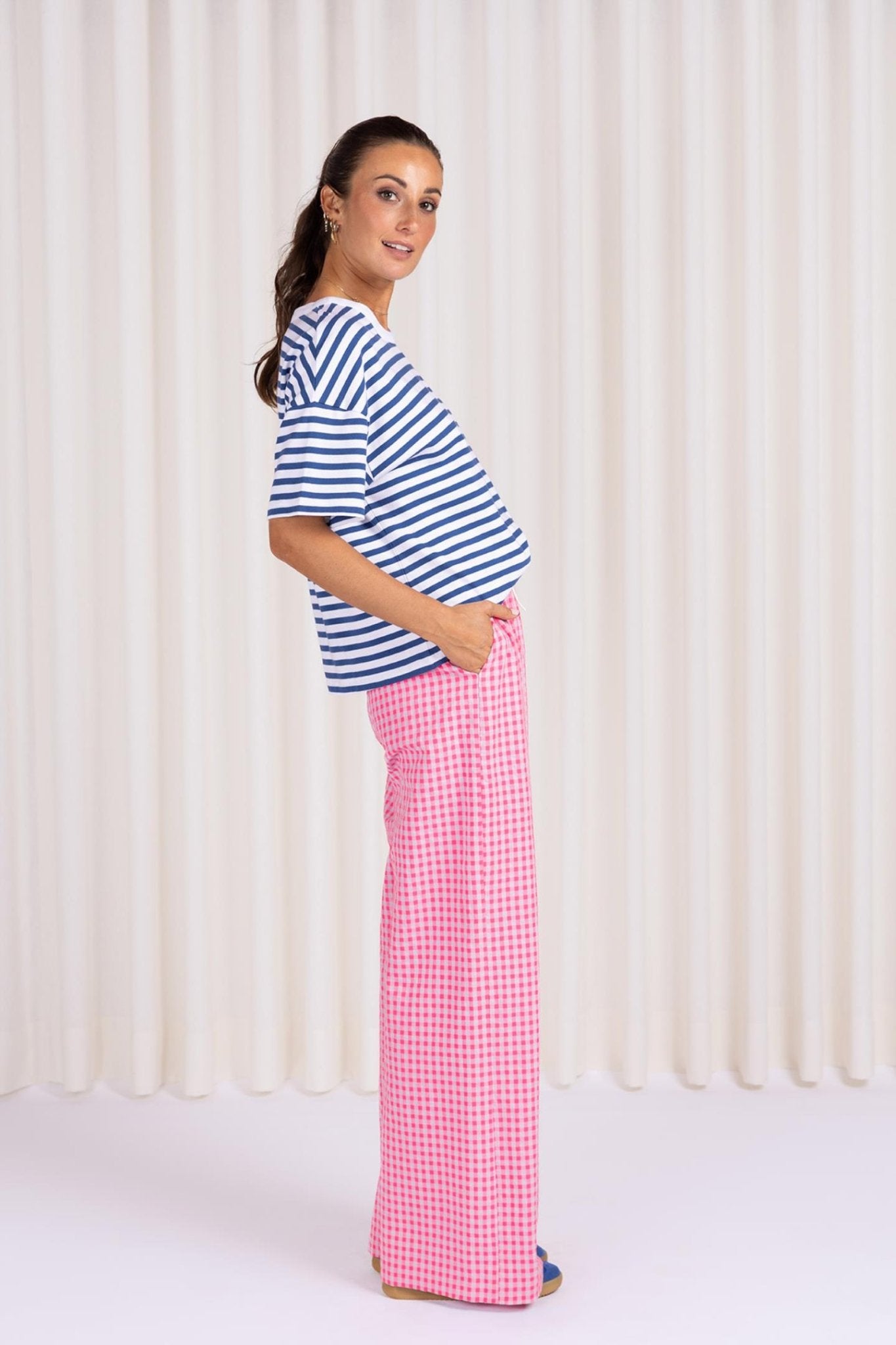 CHECKED PANTS (C9079) - Four Roses