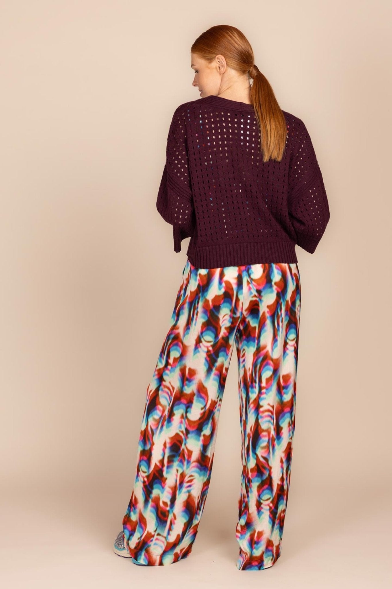 CARDIGAN MET GROVE AJOURSTEEK (9023) - Four Roses