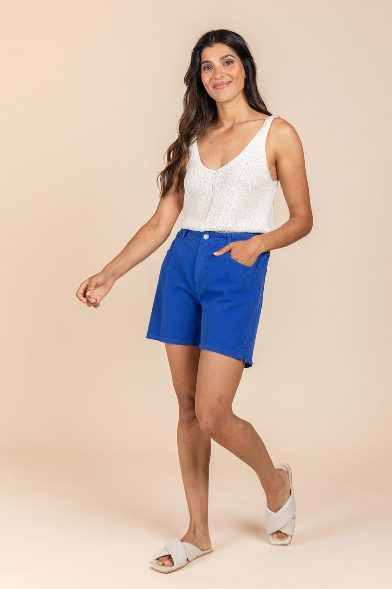 COMFY SHORT MET SPLITJES (8017 ) - Four Roses