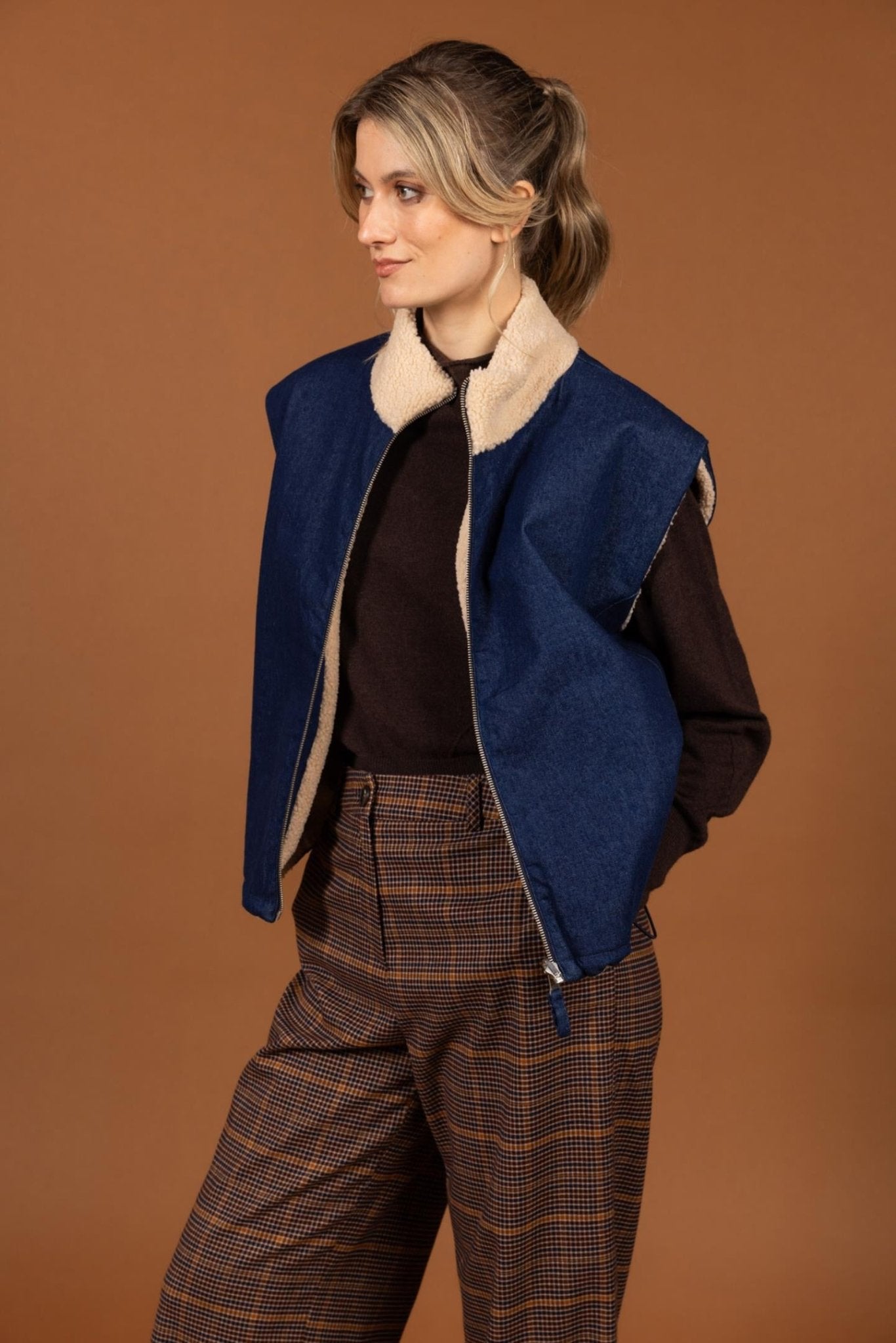CULOTTE BROEK IN MULTICOLOR RUIT (9591) - Four Roses