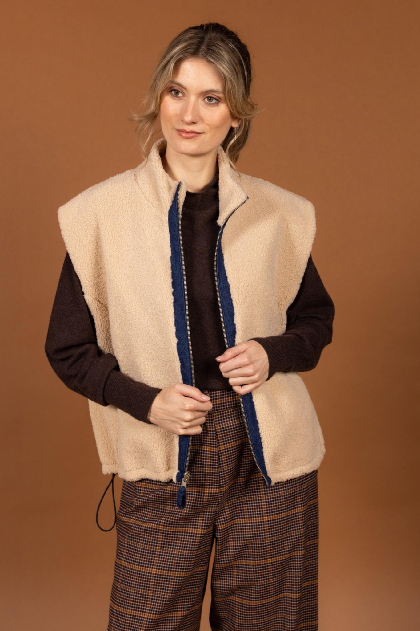 CULOTTE BROEK IN MULTICOLOR RUIT (9591) - Four Roses