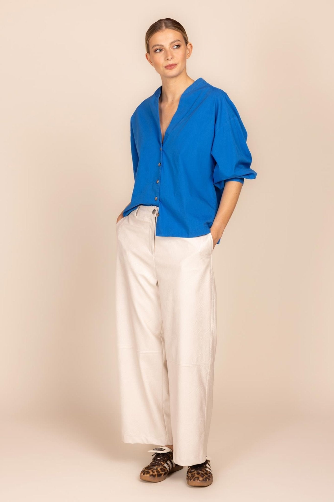 CULOTTE EN SIMILICUIR (9071) - Four Roses