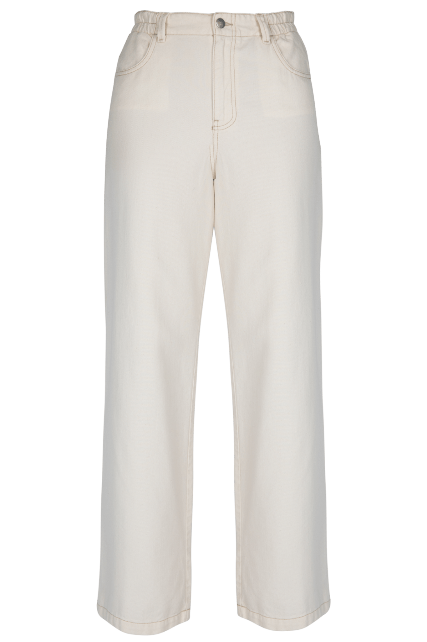 ECRU BROEK MET ELASTIEK (8018) - Four Roses