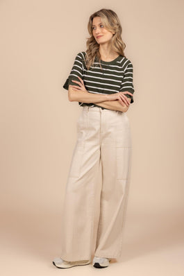 ECRU DENIM MET ZAKKEN WIDE FIT (9659) - Four Roses