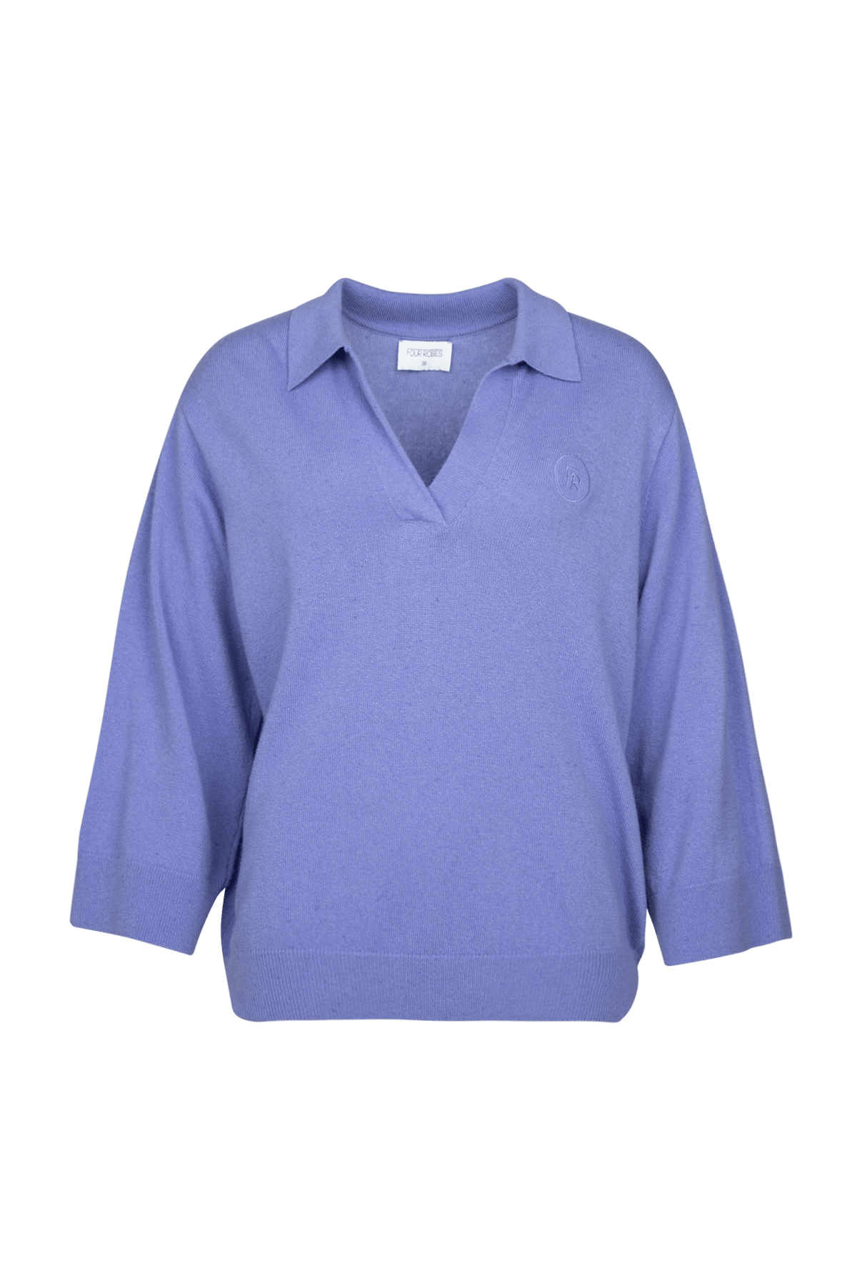GEBREIDE POLO MET V-HALS (9530) - Four Roses