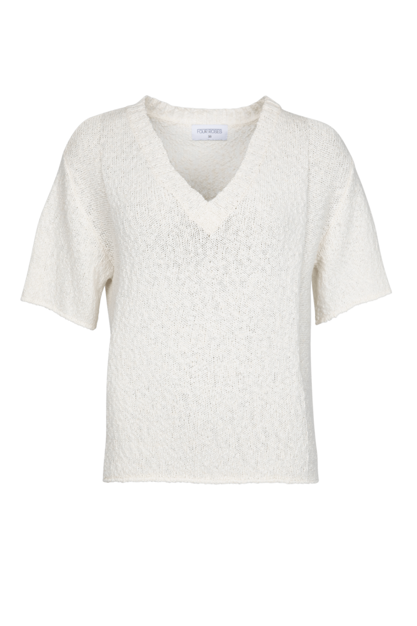 GEBREIDE SWEATER MET LINNEN (8007) - Four Roses