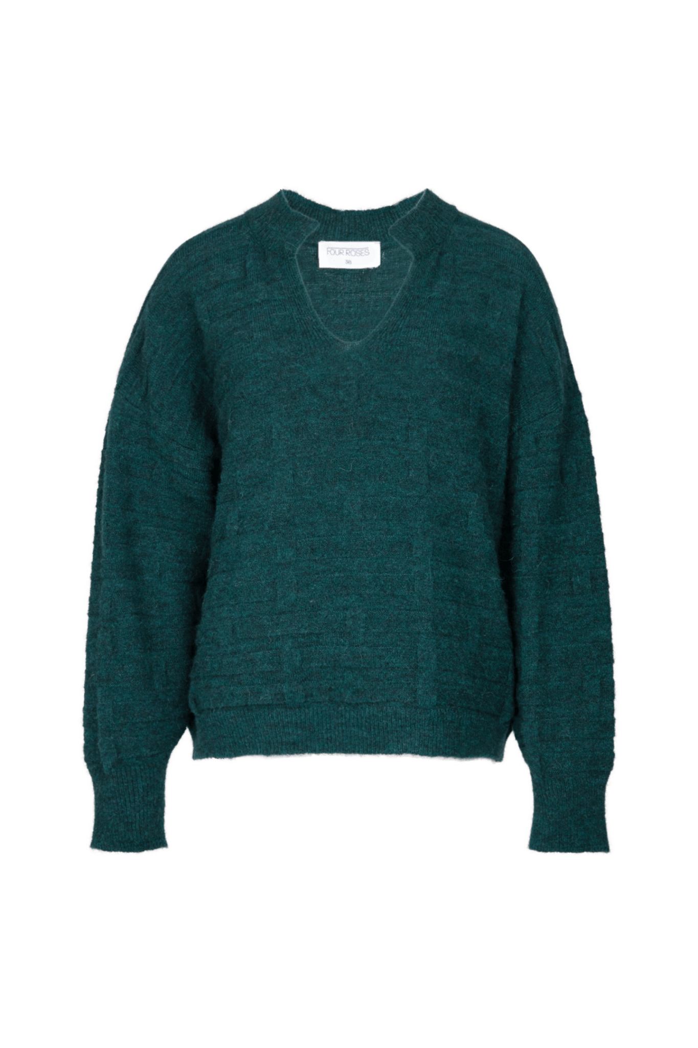 GEBREIDE TRUI IN ALPACA (9561) - Four Roses
