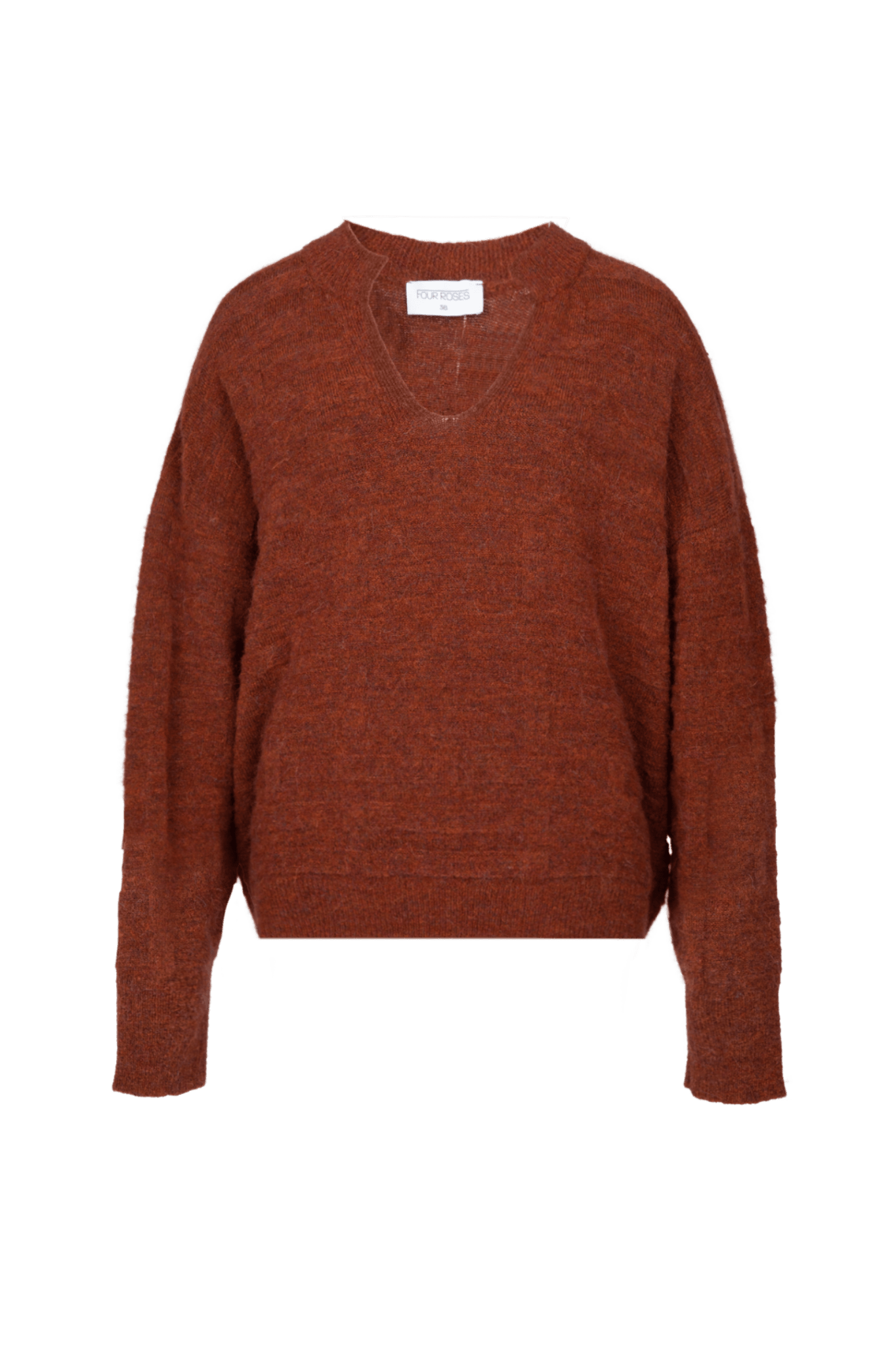 GEBREIDE TRUI IN ALPACA (9561) - Four Roses
