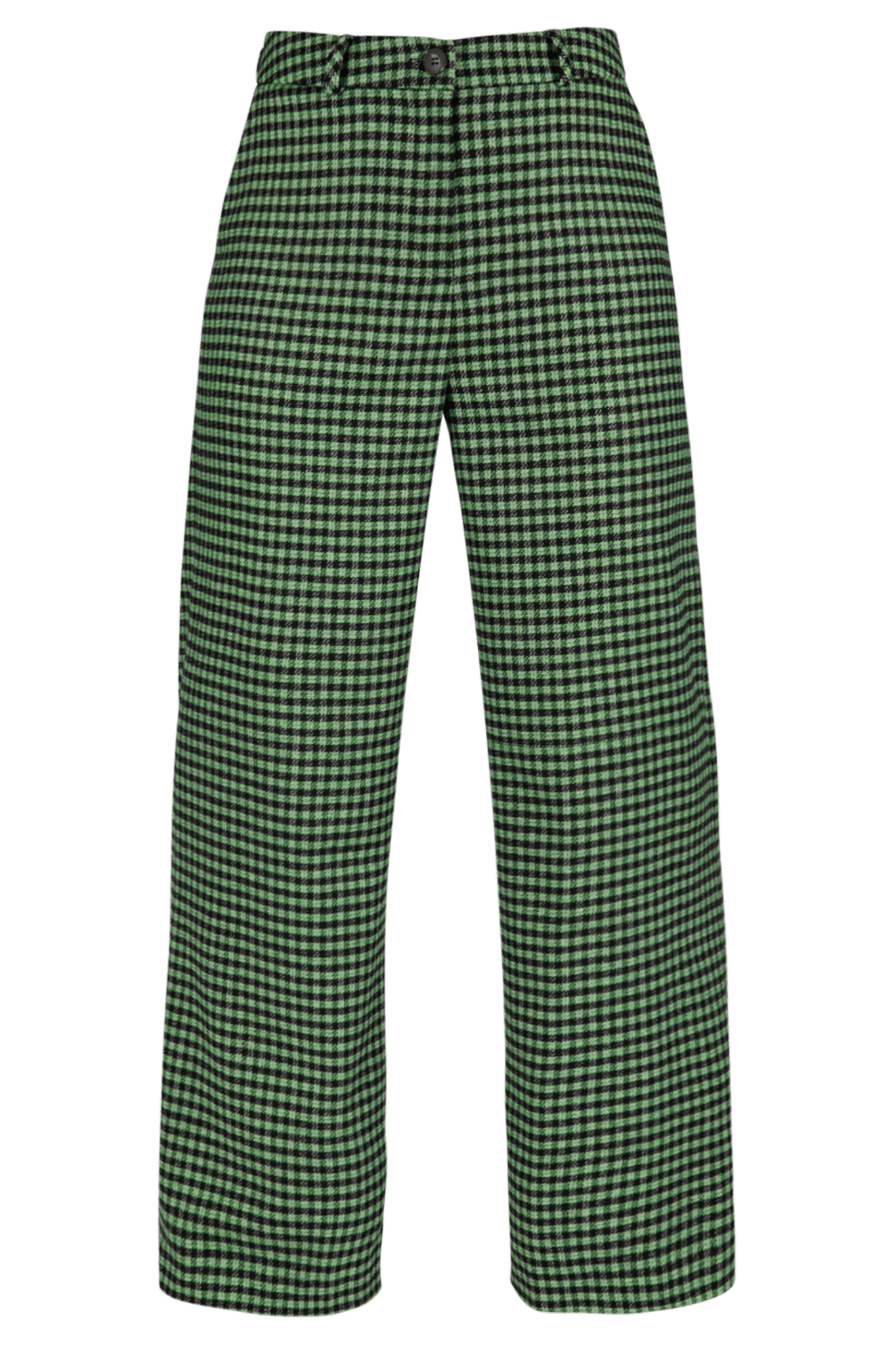 GEKLEDE BROEK MET RUITJESPRINT IN ZACHTE WOLMIX (9595) - Four Roses