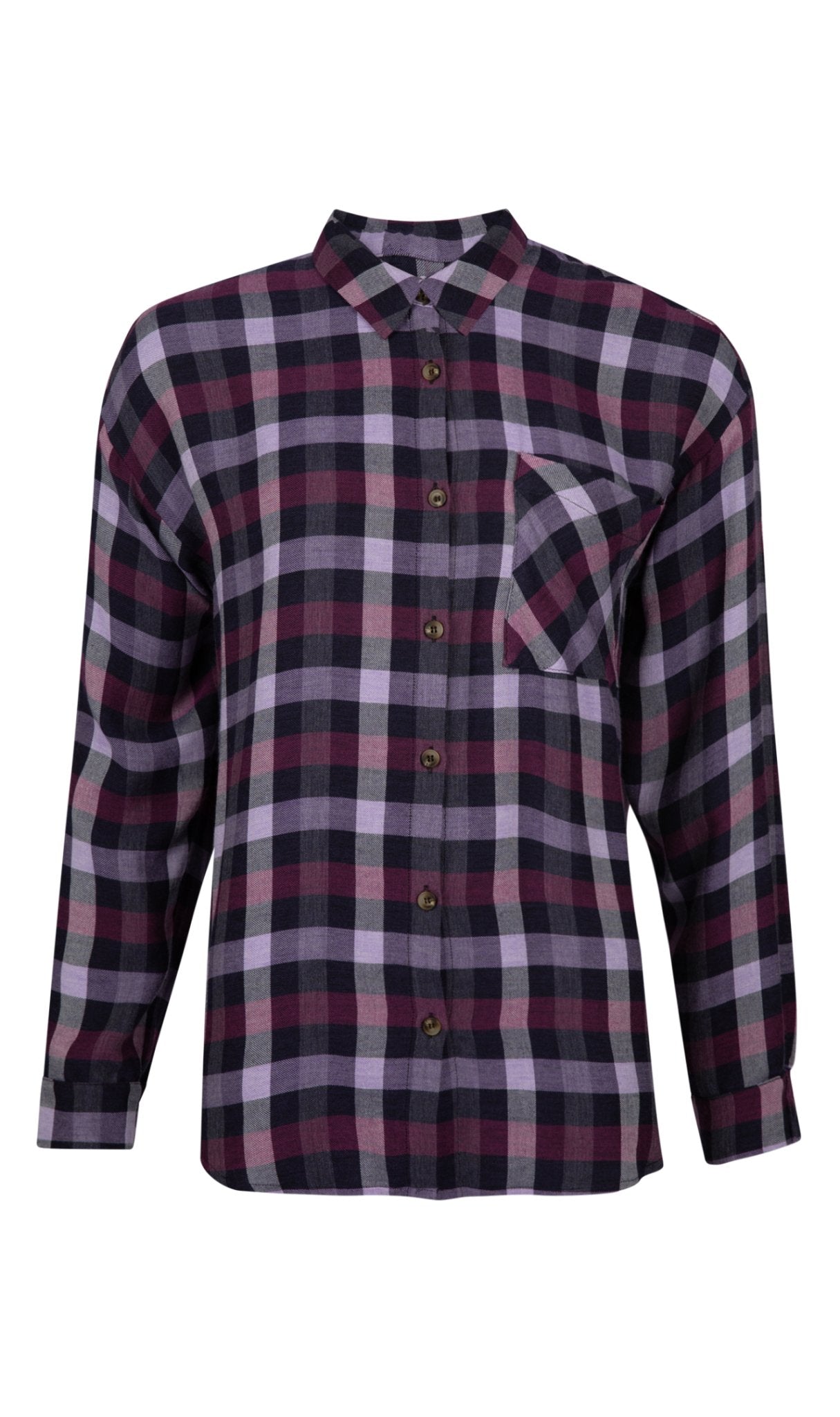 GERUIT HEMD IN FLANEL (7590) - Four Roses