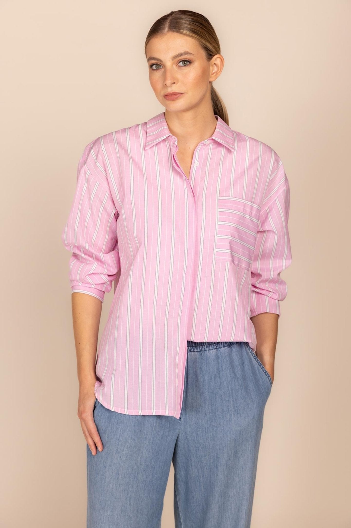 GESTREEPT HEMD (9129) - Four Roses