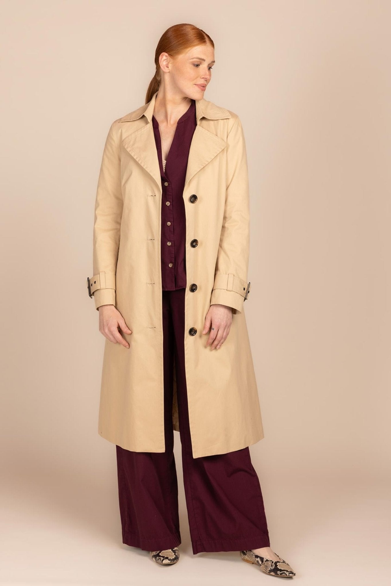 GEVOERDE TRENCHCOAT (9160) - Four Roses