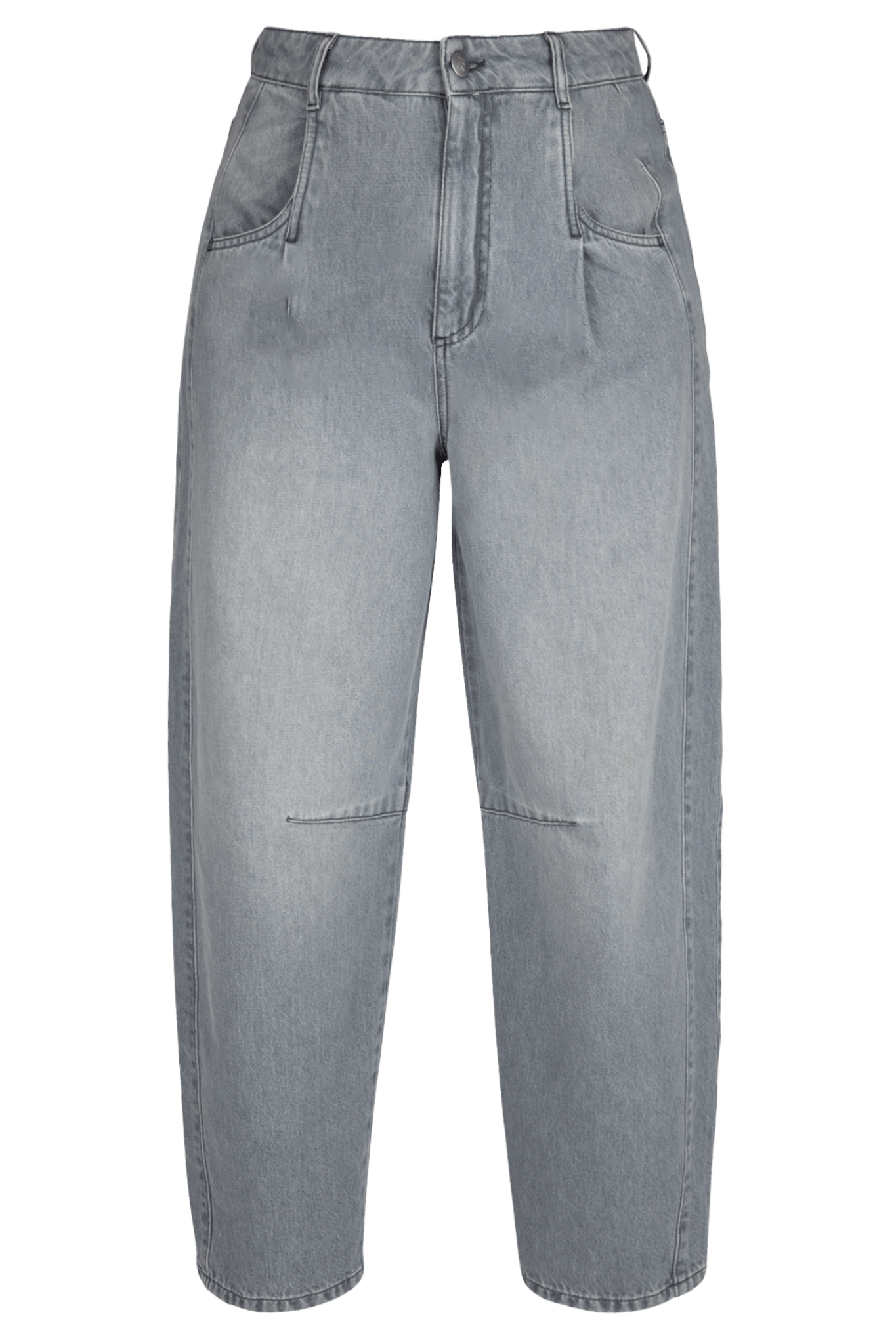 GRIJZE JEANS MET BARRELFIT (9504) - Four Roses