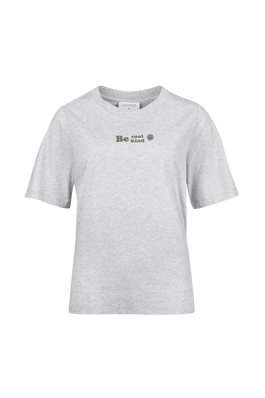 GRIJZE T-SHIRT BE COOL BE KIND (9572) - Four Roses