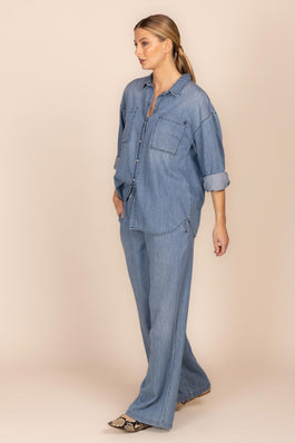 HEMD IN TENCELJEANS (9019) - Four Roses